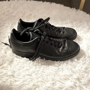 Black Adidas Stan Smith Leather